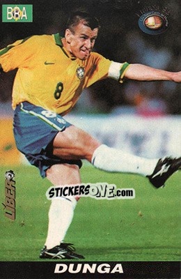 Cromo Dunga - Los Super Cards del Mundial Francia 1998 - LIBERO VM
