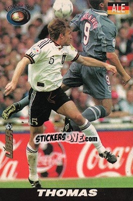 Sticker Thomas Helmer - Los Super Cards del Mundial Francia 1998 n. 41 - LIBERO VM
