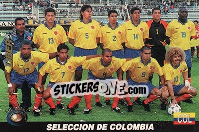 Figurina Colombia - Los Super Cards del Mundial Francia 1998 - LIBERO VM
