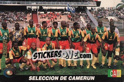Cromo Cameroon - Los Super Cards del Mundial Francia 1998 - LIBERO VM
