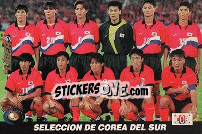 Sticker South Korea - Los Super Cards del Mundial Francia 1998 n. 91 - LIBERO VM
