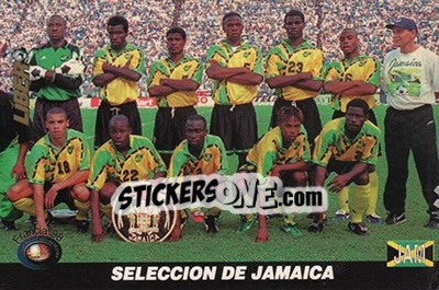 Figurina Jamaica - Los Super Cards del Mundial Francia 1998 - LIBERO VM
