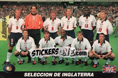 Cromo England - Los Super Cards del Mundial Francia 1998 - LIBERO VM
