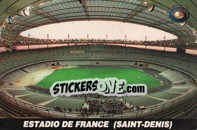 Sticker Estadio De Francia - Los Super Cards del Mundial Francia 1998 - LIBERO VM
