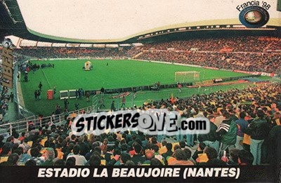 Figurina Estadio La Beaujorie - Los Super Cards del Mundial Francia 1998 - LIBERO VM
