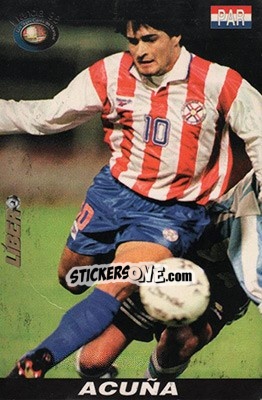 Sticker Roberto Miguel Acuna - Los Super Cards del Mundial Francia 1998 - LIBERO VM
