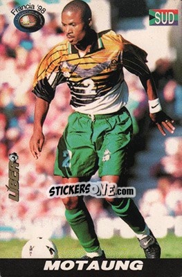 Sticker Sizwe Motaung - Los Super Cards del Mundial Francia 1998 - LIBERO VM
