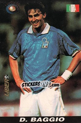 Sticker Dino Baggio - Los Super Cards del Mundial Francia 1998 - LIBERO VM
