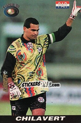Sticker Jose Luis Chilavert - Los Super Cards del Mundial Francia 1998 - LIBERO VM
