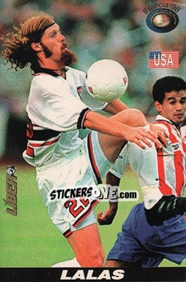 Sticker Alexi Lalas - Los Super Cards del Mundial Francia 1998 - LIBERO VM
