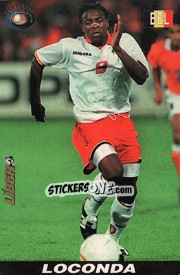 Sticker Emile Mpenza - Los Super Cards del Mundial Francia 1998 n. 61 - LIBERO VM
