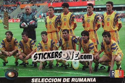 Sticker Romania - Los Super Cards del Mundial Francia 1998 - LIBERO VM
