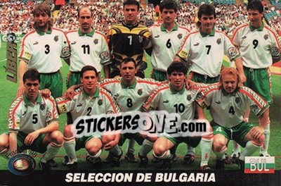 Sticker Bulgaria - Los Super Cards del Mundial Francia 1998 - LIBERO VM
