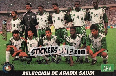 Cromo Saudi Arabia - Los Super Cards del Mundial Francia 1998 - LIBERO VM
