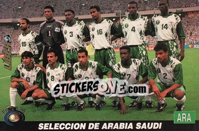 Sticker Saudi Arabia - Los Super Cards del Mundial Francia 1998 n. 80 - LIBERO VM
