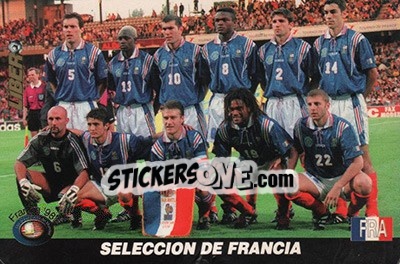 Figurina France - Los Super Cards del Mundial Francia 1998 - LIBERO VM
