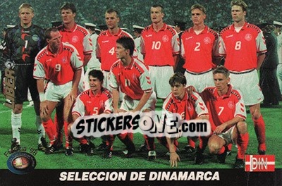 Sticker Denmark - Los Super Cards del Mundial Francia 1998 - LIBERO VM
