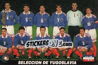 Sticker Yugoslavia - Los Super Cards del Mundial Francia 1998 - LIBERO VM
