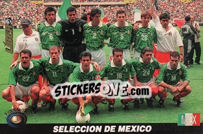 Sticker Mexico - Los Super Cards del Mundial Francia 1998 n. 96 - LIBERO VM
