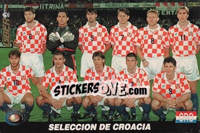 Sticker Croatia - Los Super Cards del Mundial Francia 1998 - LIBERO VM
