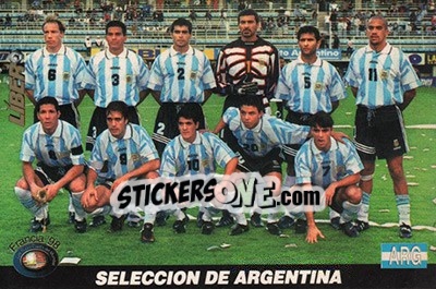 Sticker Argentina - Los Super Cards del Mundial Francia 1998 n. 101 - LIBERO VM
