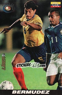 Sticker Jorge Bermudez - Los Super Cards del Mundial Francia 1998 - LIBERO VM
