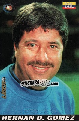 Sticker Hernan Gomez - Los Super Cards del Mundial Francia 1998 n. 125 - LIBERO VM
