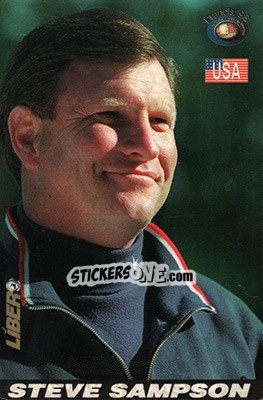 Sticker Steve Sampson - Los Super Cards del Mundial Francia 1998 - LIBERO VM
