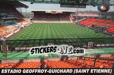 Cromo Estadio Geoffroy-Guichard - Los Super Cards del Mundial Francia 1998 - LIBERO VM
