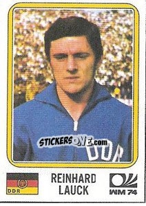 Cromo Reinhard Lauck - FIFA World Cup München 1974 - Panini