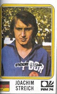 Sticker Joachim Streich - FIFA World Cup München 1974 - Panini