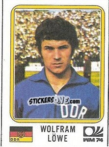 Sticker Wolfram Lowe - FIFA World Cup München 1974 - Panini
