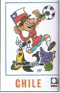 Cromo Chile Caricature - FIFA World Cup München 1974 - Panini