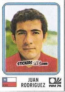 Figurina Juan Rodriguez - FIFA World Cup München 1974 - Panini