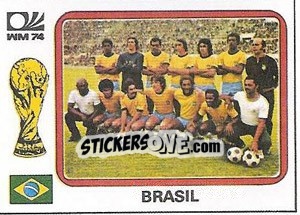 Sticker Echipa Brazil - FIFA World Cup München 1974 n. 148 - Panini