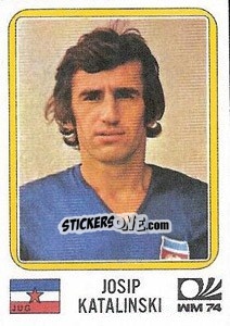 Sticker Josip Katalinskin - FIFA World Cup München 1974 - Panini