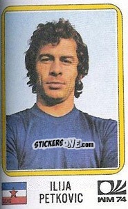 Sticker Iljia Petkovic - FIFA World Cup München 1974 - Panini