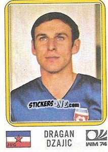 Sticker Dragan Dzjic - FIFA World Cup München 1974 - Panini