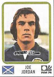 Sticker Joe Jordan - FIFA World Cup München 1974 - Panini