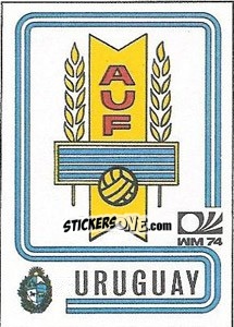 Figurina Stema Uruguay - FIFA World Cup München 1974 - Panini
