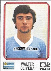 Sticker Walter Olivera - FIFA World Cup München 1974 - Panini