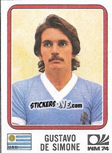 Sticker Gustavo De Simone - FIFA World Cup München 1974 - Panini