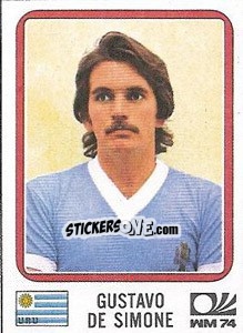 Cromo Gustavo De Simone - FIFA World Cup München 1974 - Panini