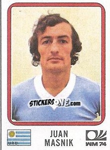 Sticker Juan Masnik - FIFA World Cup München 1974 - Panini