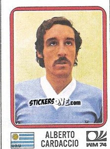 Sticker Alberto Cardaccio - FIFA World Cup München 1974 - Panini