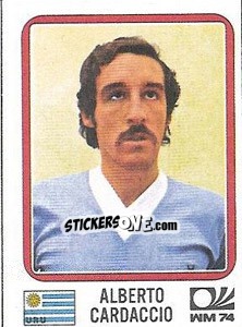 Cromo Alberto Cardaccio - FIFA World Cup München 1974 - Panini