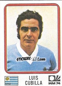 Sticker Luis Cubilla - FIFA World Cup München 1974 - Panini