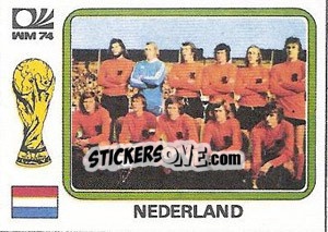 Figurina Echipa Olanda - FIFA World Cup München 1974 - Panini