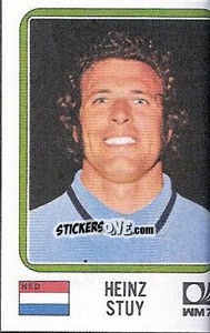 Figurina Heinz Stuy - FIFA World Cup München 1974 - Panini