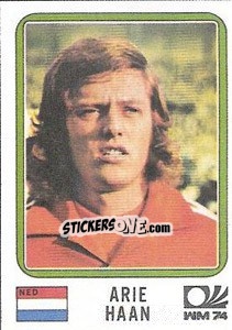 Sticker Arie Haan - FIFA World Cup München 1974 - Panini